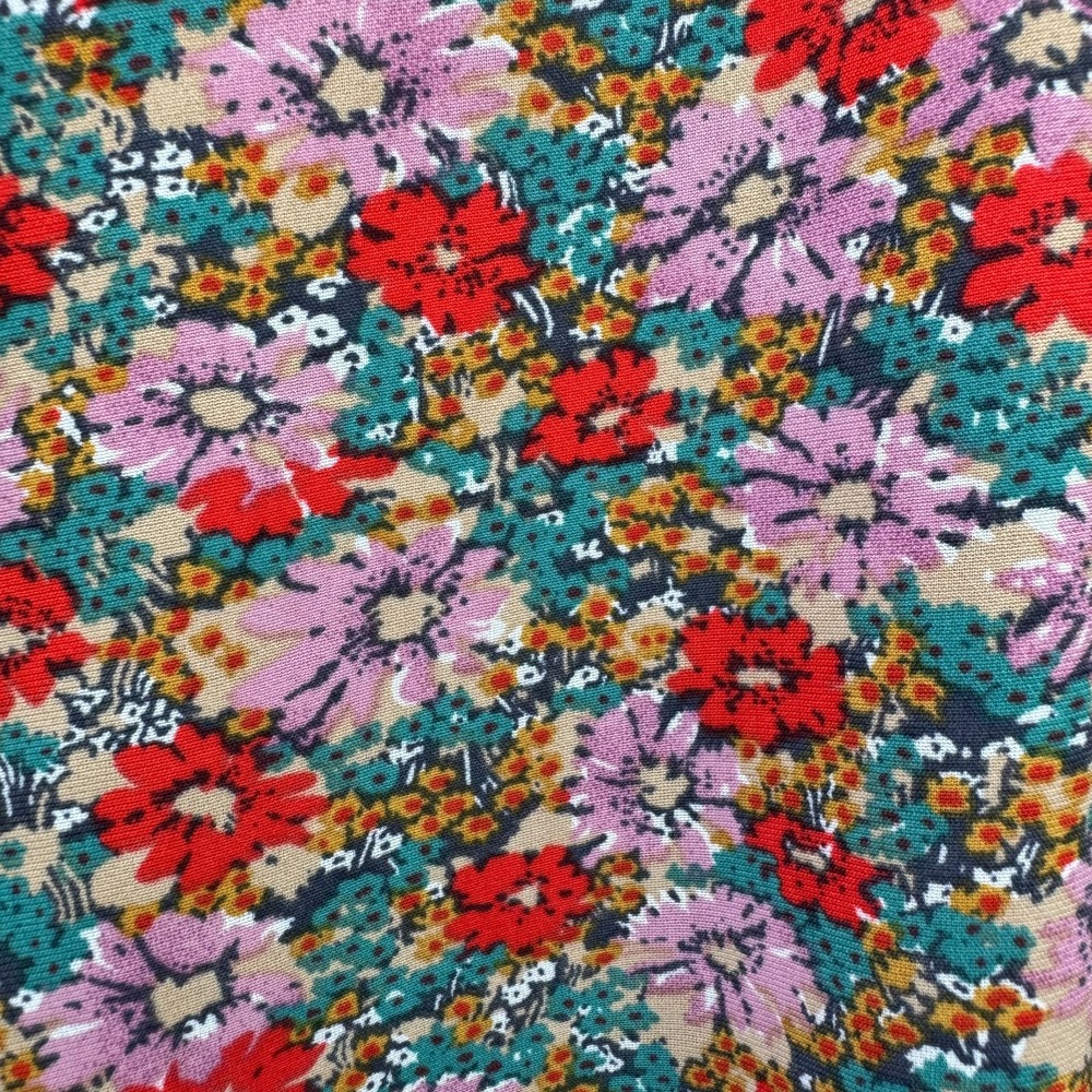 Natural Life Cottagecore Tiered Oversized Prairie Maxi Dress M Multicolor Pocket - Picture 5 of 10
